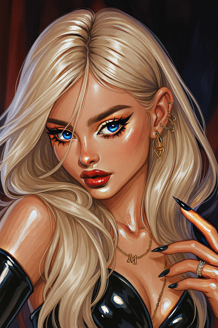 Glamorous Digital Portrait