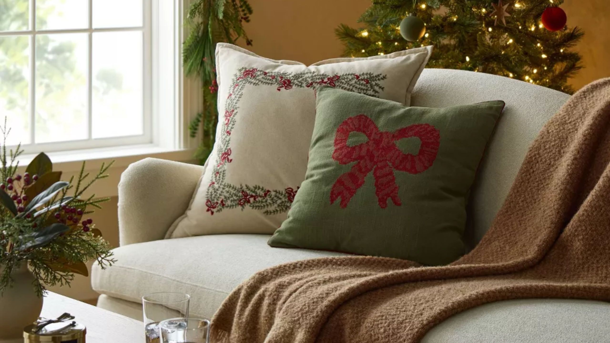 Now’s the Time to Shop Christmas Pillows – and No One Does Festive Coziness Like Joanna Gaines and Shea McGee