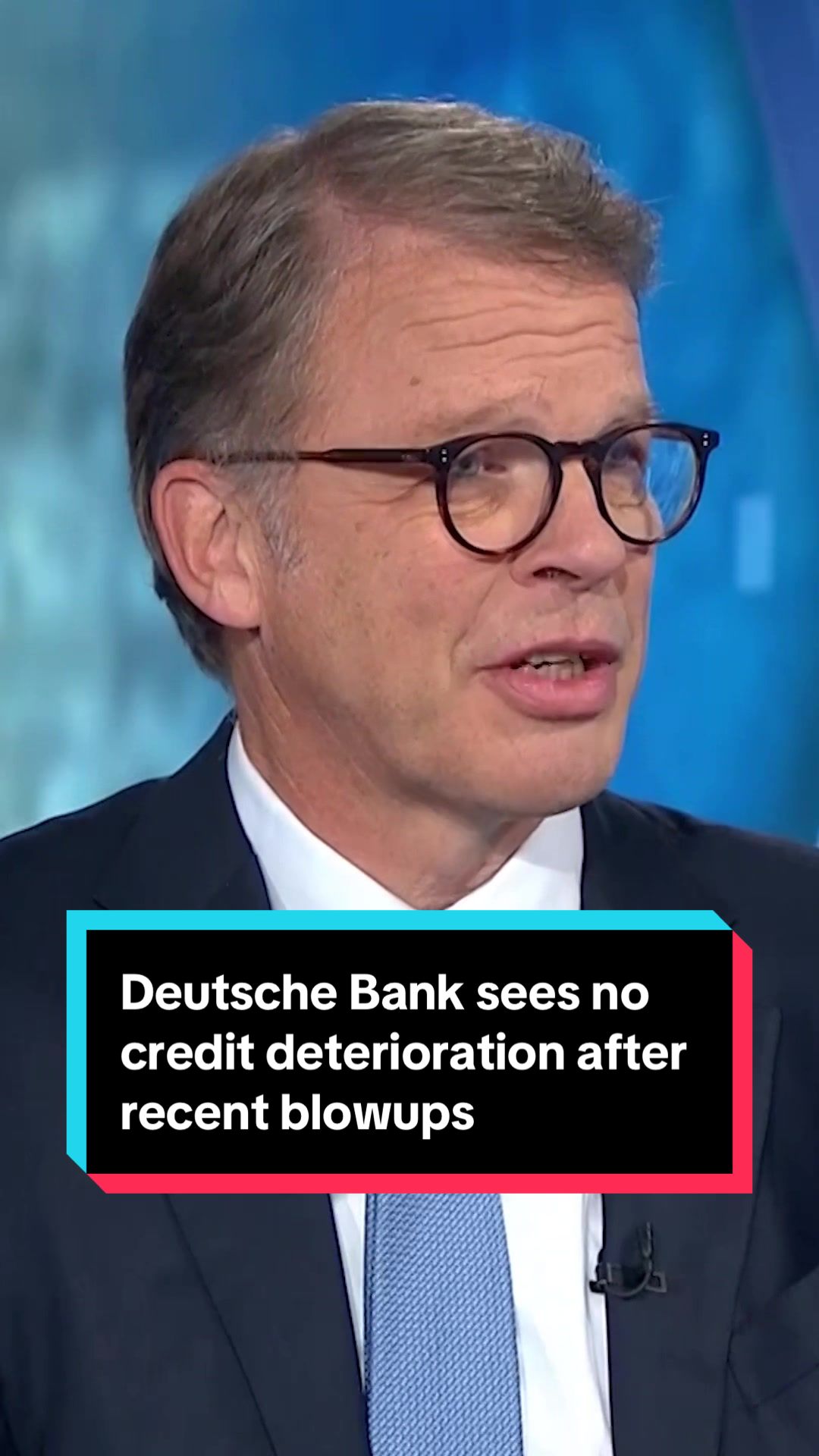 Deutsche Bank isn’t seeing any credit deterioration in its loan book, CEO Christian Sewing said, despite a number of recent implosions that have prompted some rivals to warn of potential trouble. #markets #business