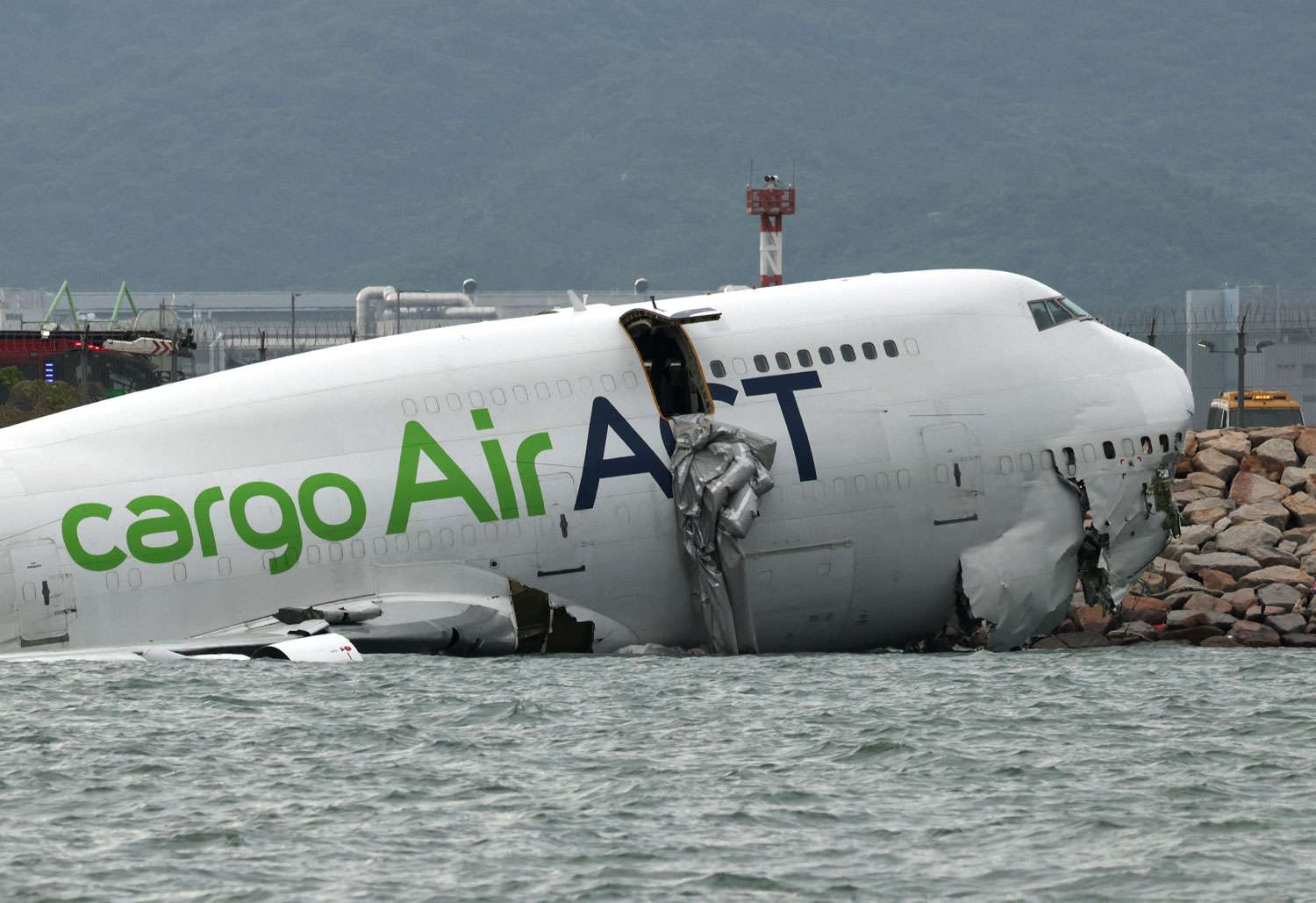 At Least 2 Dead After Plane Slides Off Runway, Crashes into Vehicle and Then Plummets in the Ocean Nearby