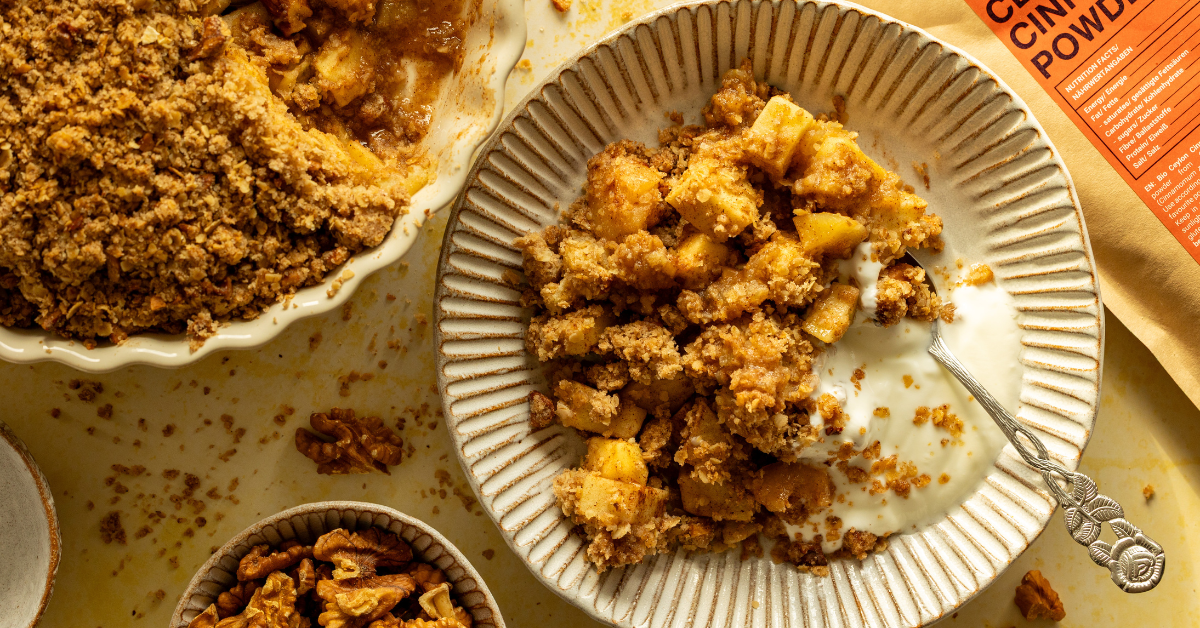Fitness Recipe: Apple Crumble with Cinnamon