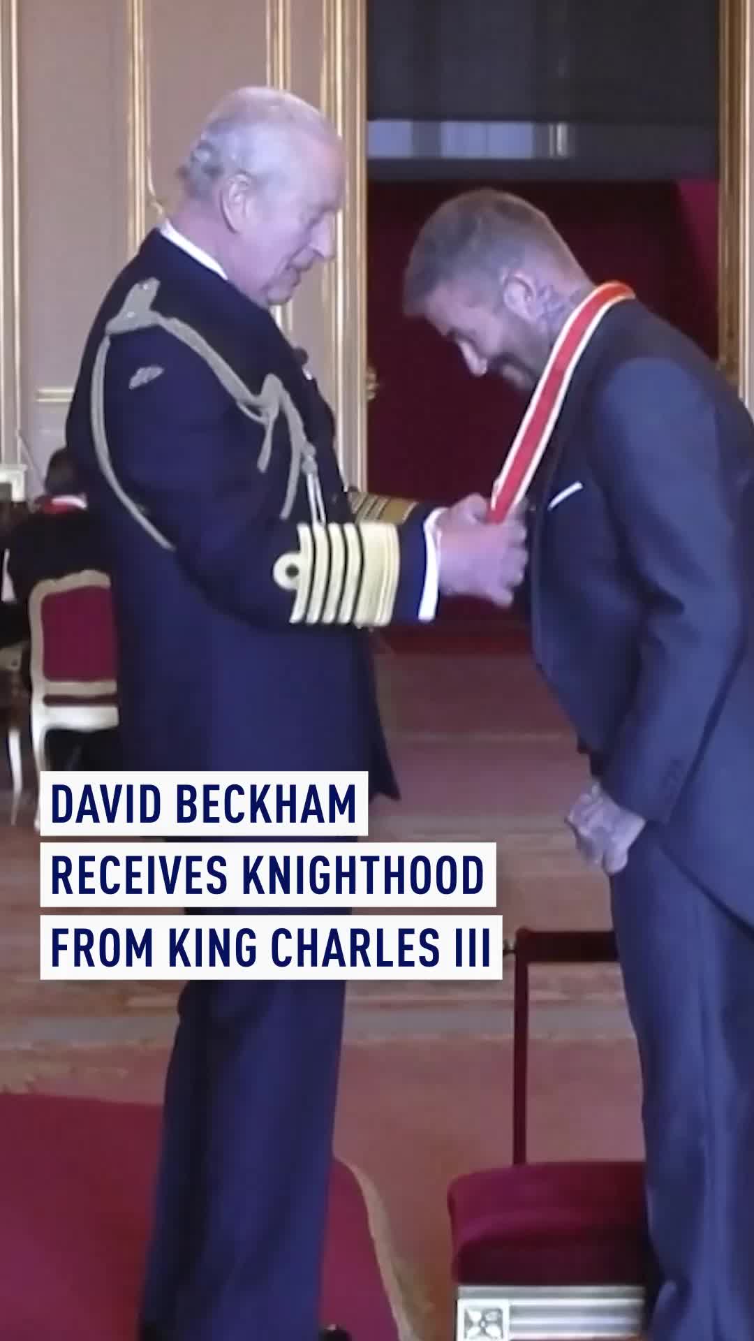 David Beckham, one of Britain’s most celebrated footballers, was knighted by King Charles at Windsor Castle on Tuesday, in recognition of his decades-long contribution to sport and charitable work. The 50-year-old former England captain received the honor more than 20 years after first being awarded a royal distinction for his achievements in football. Beckham, a lifelong admirer of the royal family, attended the ceremony wearing a suit designed by his wife, Victoria Beckham, the fashion designer and former Spice Girls member. He and the King shared a brief but warm exchange, with Charles seen smiling and laughing as they spoke. Following the ceremony, Beckham told reporters he became emotio