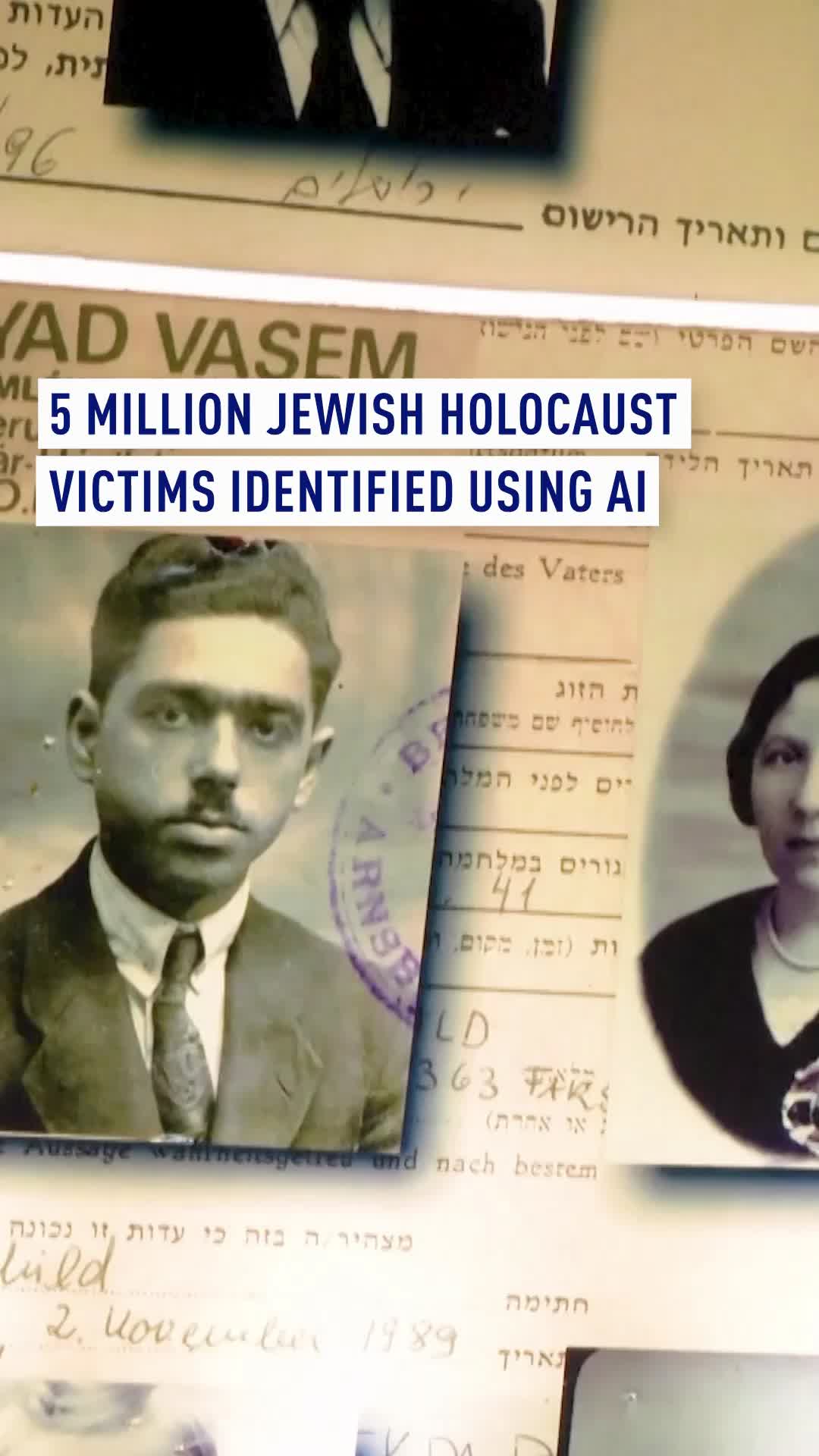 Five million of the more than six million Jews killed in the Holocaust have now been identified – and AI is helping identify more. The milestone marks seven decades of work and is at the heart of its mission to recover the identities of those murdered by the Nazis during World War II. A million Jewish victims remained unknown, but with tools such as AI and machine learning, there are hopes that another 250,000 names could be recovered by analyzing hundreds of millions of documents that have been too extensive to research manually. The names of Holocaust victims, as well as personal files illuminating the lives of many of them, are compiled in an online database in six languages.