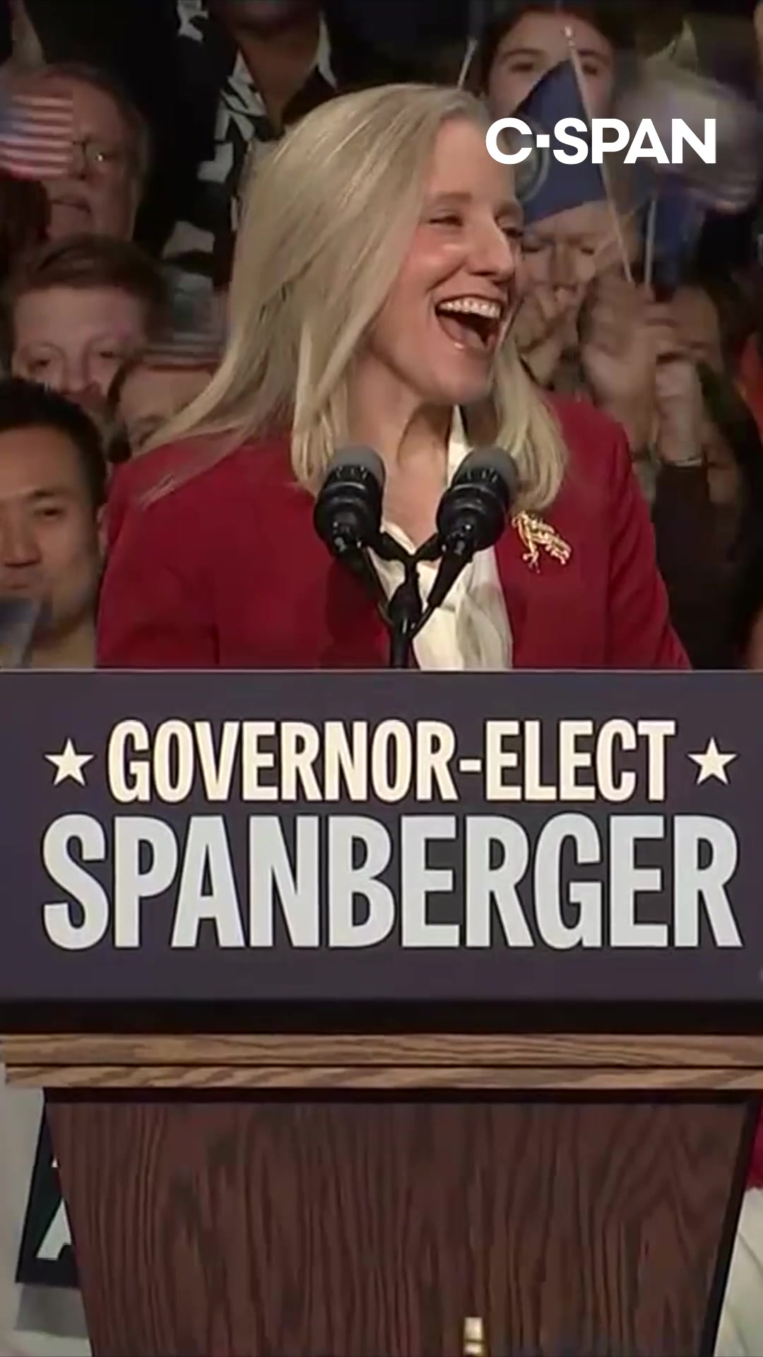 Democrat Abigail Spanberger addressed supporters Tuesday evening after being declared the winner of the Virginia gubernatorial election.   #abigailspanberger #virginia #cspan