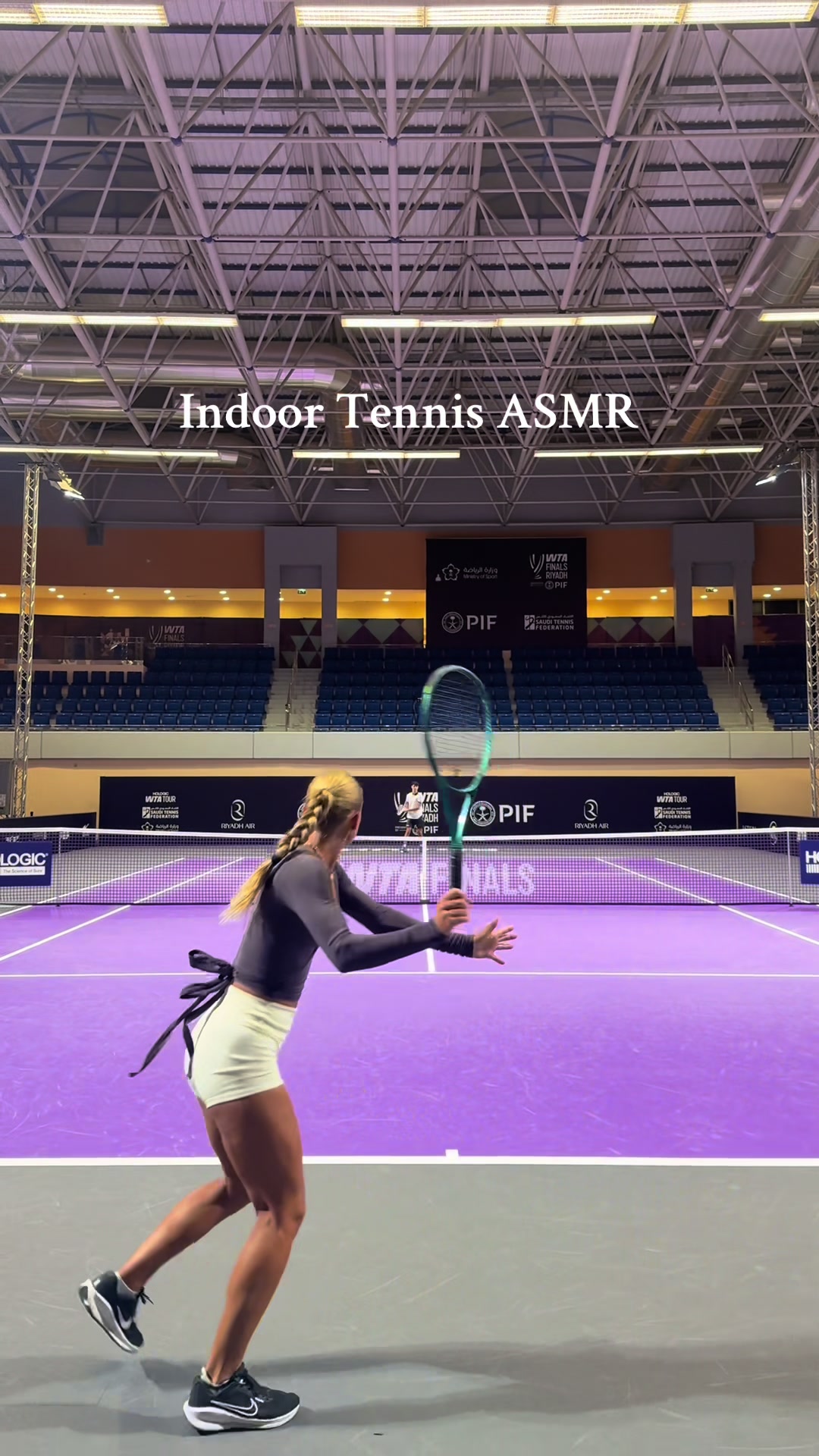 Best sound ever at the WTA finals in Saudi Arabia 👏 #fyp #tennis #asmr #wta @WTA