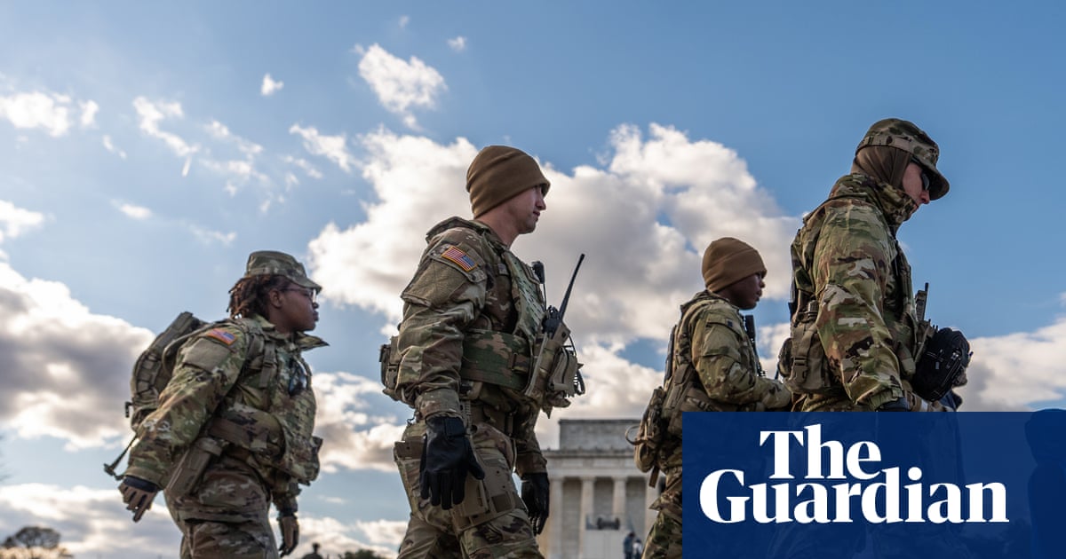Pentagon says every national guard soldier deployed in Washington DC ‘is now armed’