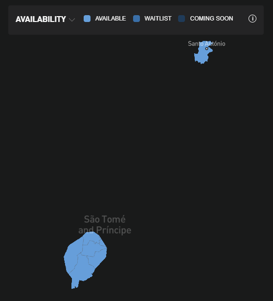 Starlink now available in São Tomé and Príncipe 🇸🇹!