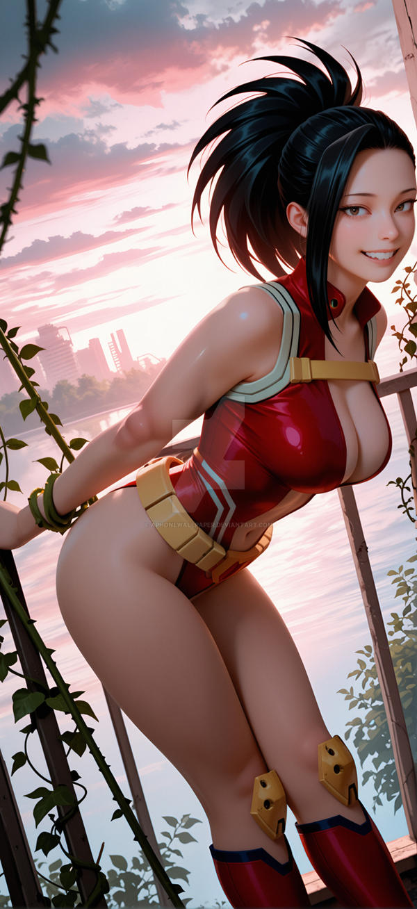 Momo Yaoyorozu Celestial Grace by AphoneWallpaper on DeviantArt