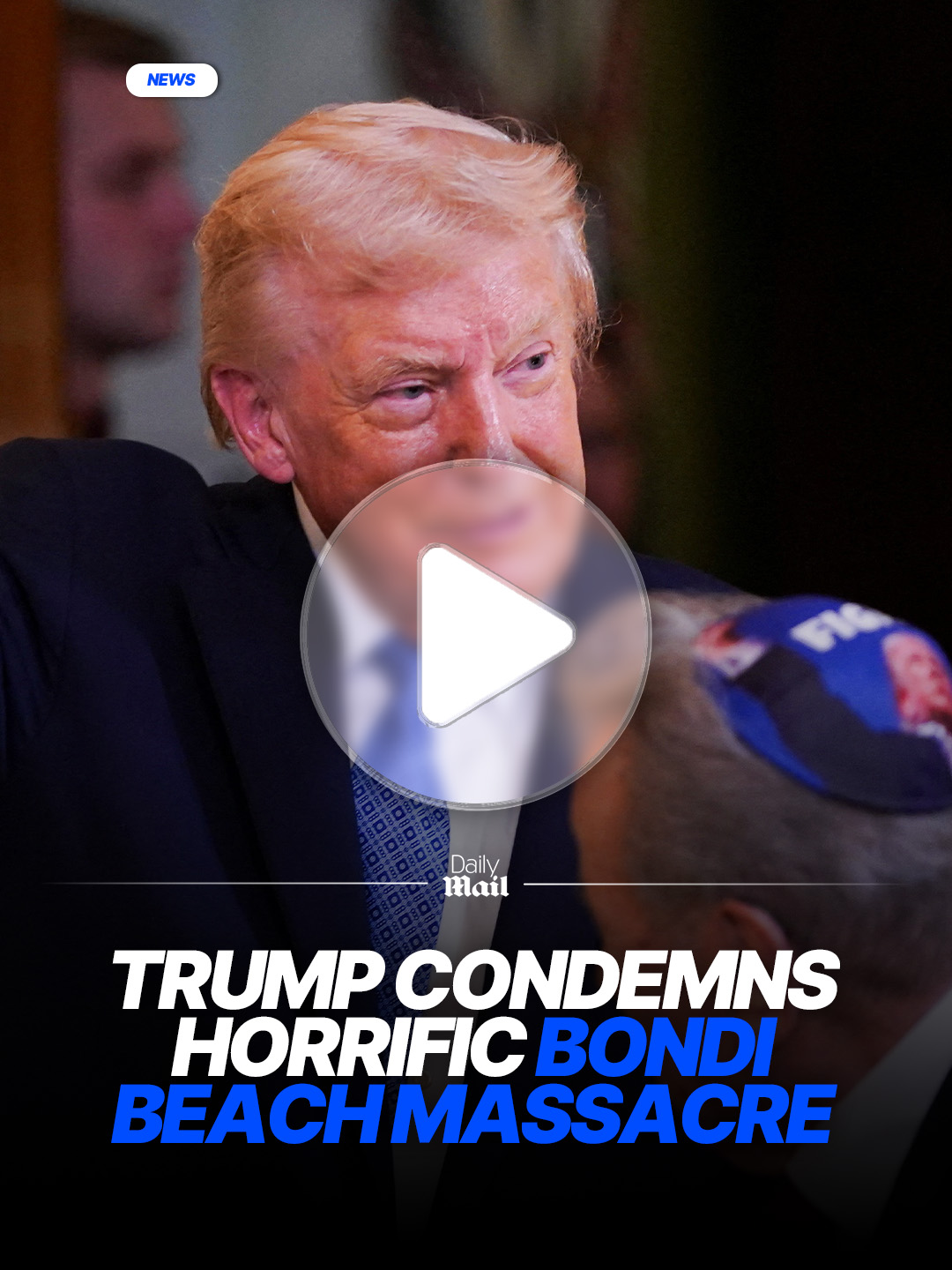 US President Donald Trump pledged continued support for Jewish Americans and condemned antisemitism at a Hanukkah reception at the White House. Trump added he would remain 'a friend and a champion to the Jewish people' and sent 'love and prayer' to the victims of the deadly shooting on Australia's Bondi Beach. #news #world #australia #america