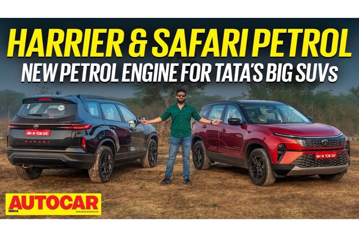 Tata Harrier and Safari petrol review video