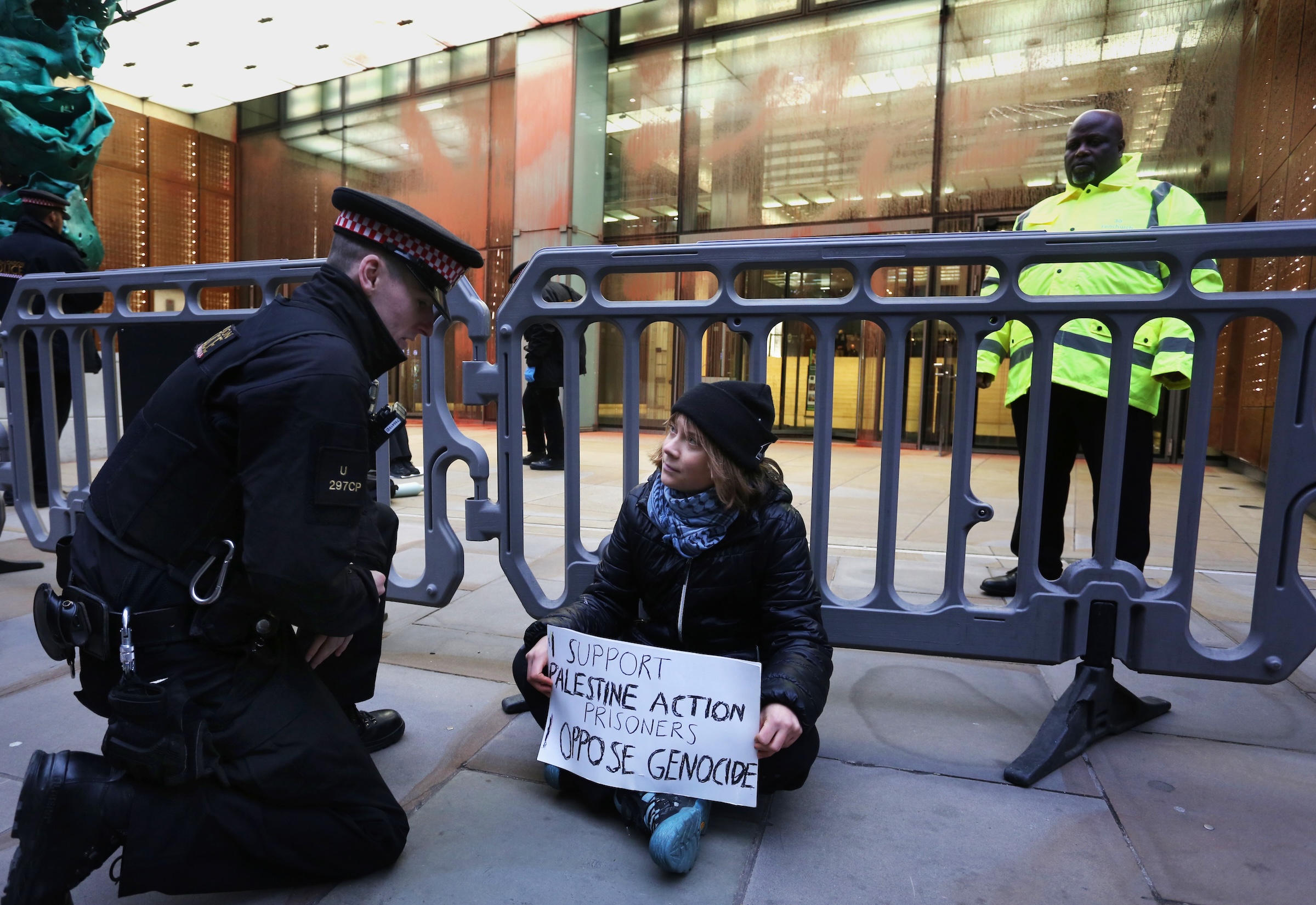 Greta Thunberg Arrested in Protest Supporting Palestine Action Hunger Strikers