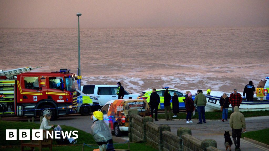 Search under way after people seen entering sea