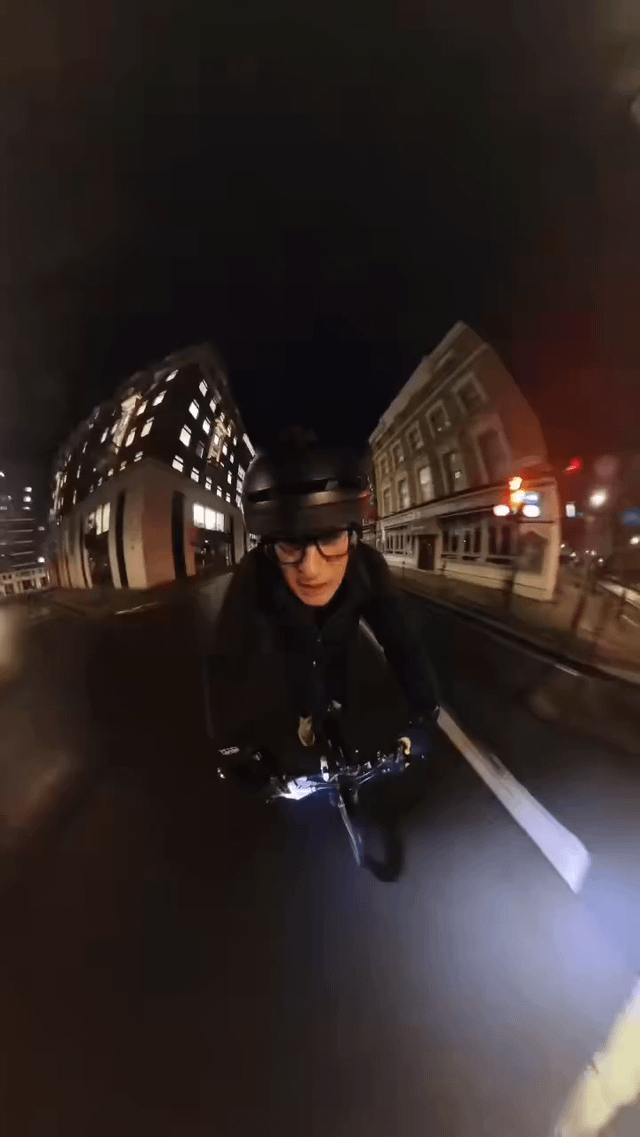 Angry cyclist berates British TV presenter Jeremy Vine in foul-mouthed tirade on London street...