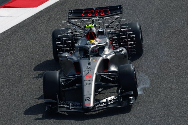 Wild new sidepods for Audi.