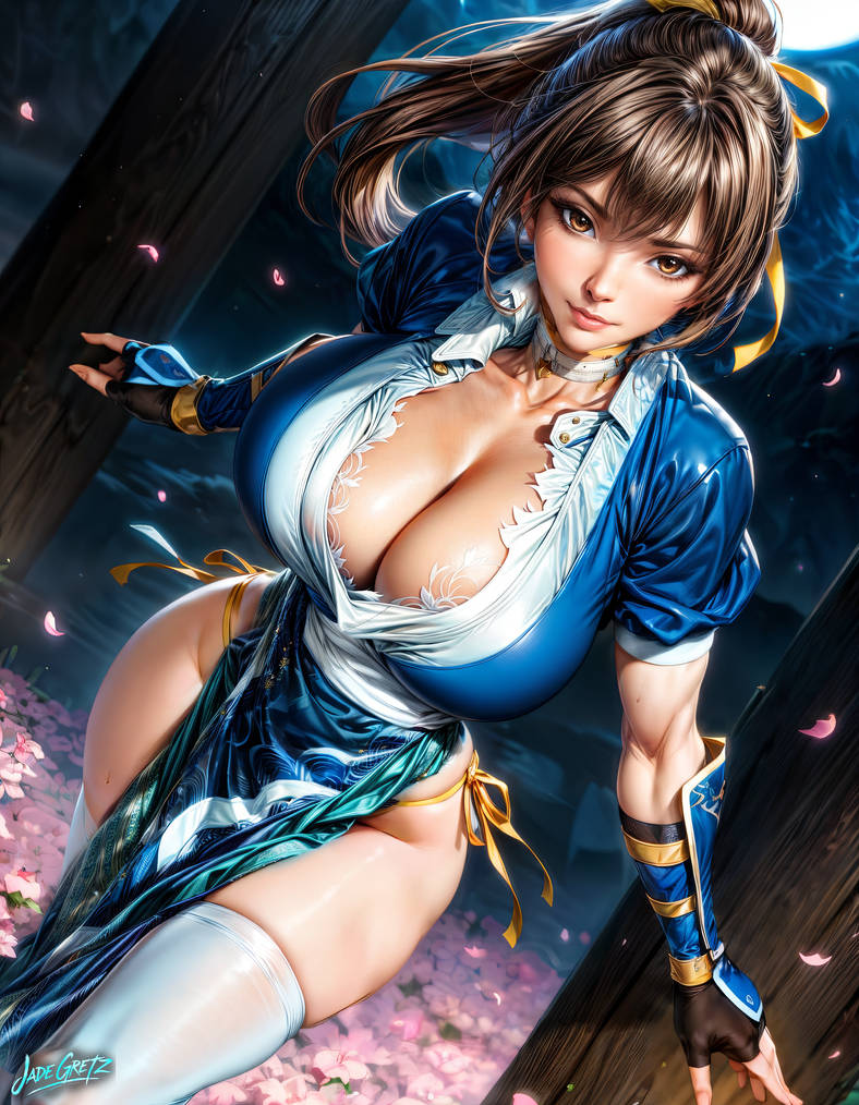 Kasumi: Moonlit Assassin by JadeGretzAI on DeviantArt