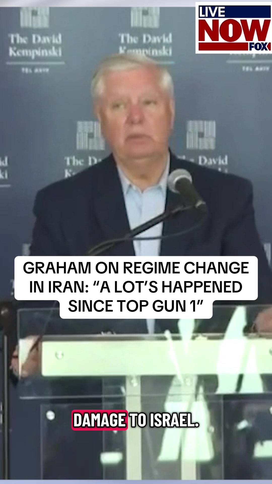 Sen. Lindsey Graham addressed the media Monday during a visit to Israel, a day before negotiations between the U.S. and Iran were set to resume. #news
