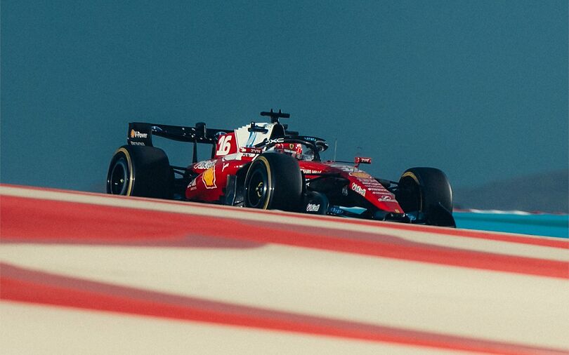 Leclerc sets the pace on first morning of the second pre-season test in Bahrain