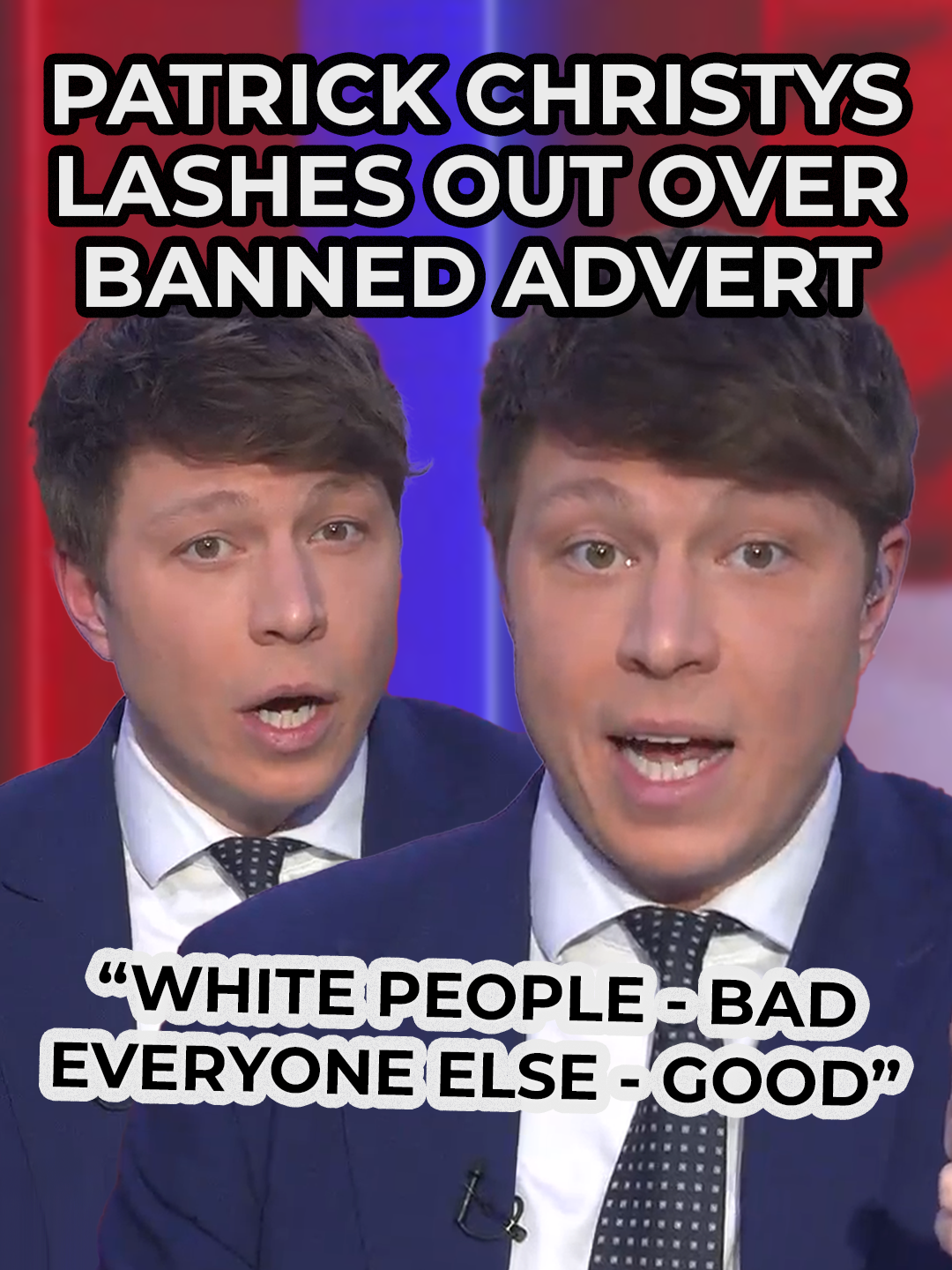 Patrick Christy has hit out at an advert that was banned for racial stereotyping - despite only receiving one complaint. The Transport For London video depicted a black man harassing a white woman on a bus. Reacting to the ban, Patrick took aim at how similar adverts show white people in the wrong, but have not faced the same level of scrutiny. Speaking on GB News, Patrick said: "Do you see what the rules are here now? White people - bad. Everyone else - good." A Transport for London spokesman said: "Our aim is to ensure that our advertising reflects London’s diverse population and does not perpetuate any stereotypes, just as we ensure that our services are as fair, accessible and inclusive