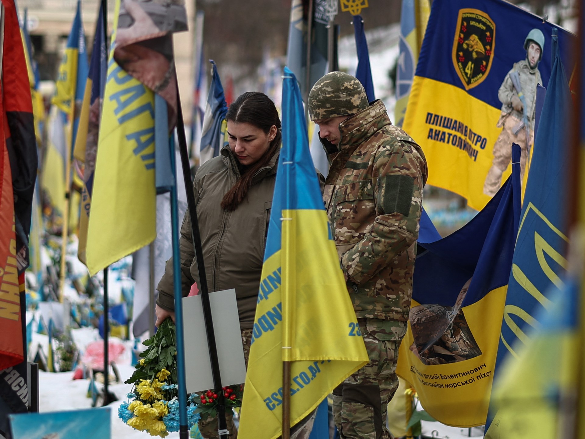 Familiar moments mark four years of Russia’s war on Ukraine