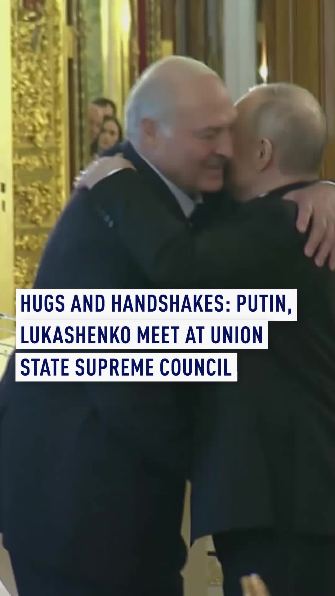 Russian President Vladimir Putin on Thursday met with his Belarusian counterpart Alexander Lukashenko at the Kremlin for the annual Union State meeting between the two countries. The two countries have maintained close economic and military ties, with Belarus remaining one of Russia’s closest allies. #Russia #Belarus #Putin #Lukashenko #UnionState #Moscow #Minsk