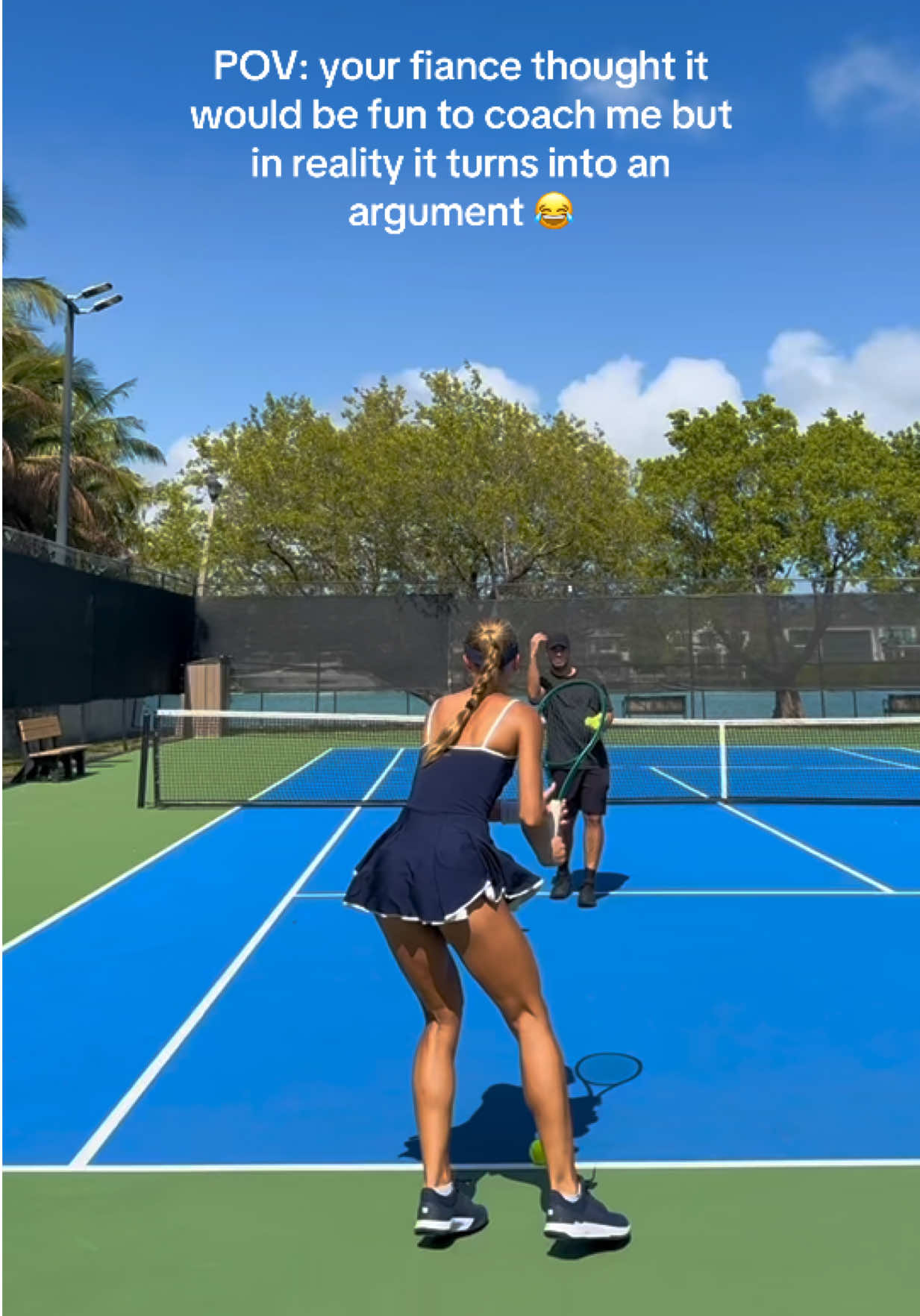 These things always end badly 😂😭 #fyp #tennis #couples #funny