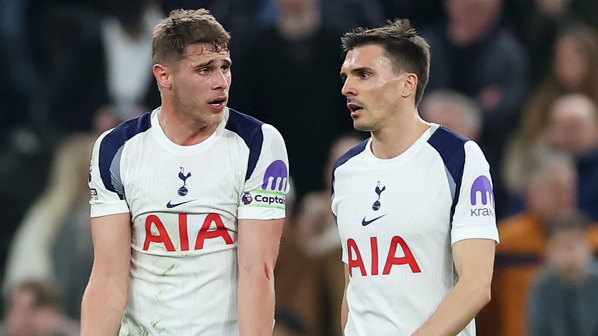 Tottenham 1-3 Crystal Palace: Spurs serve a masterclass in self-destruction to plunge deeper into relegation crisis, writes MATT BARLOW - Igor Tudor has made north Londoners MORE shambolic and his days may be numbered