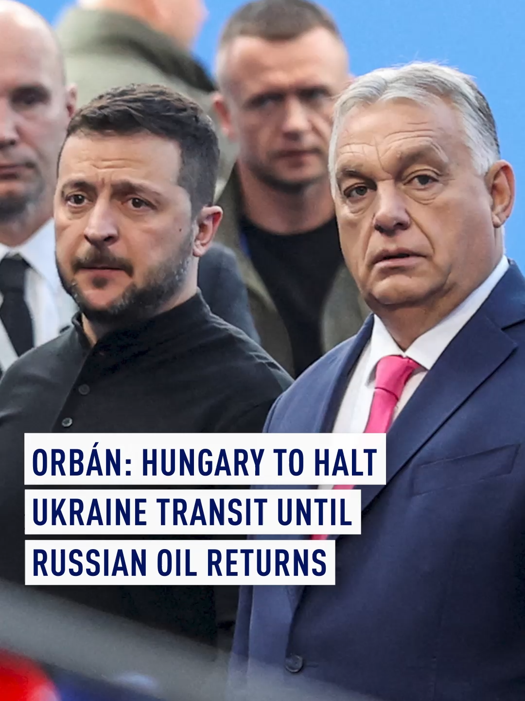 Hungarian Prime Minister Viktor Orbán told state radio that his country will halt transit shipments vital to Ukraine as long as Kyiv continues to block Russian crude shipments through the Druzhba pipeline. He accused Ukraine of blackmail and said Hungary would employ all available measures until the Russian oil flow was restored. #orban #hungary #zelenskyy #ukraine #russia #oil #kyiv