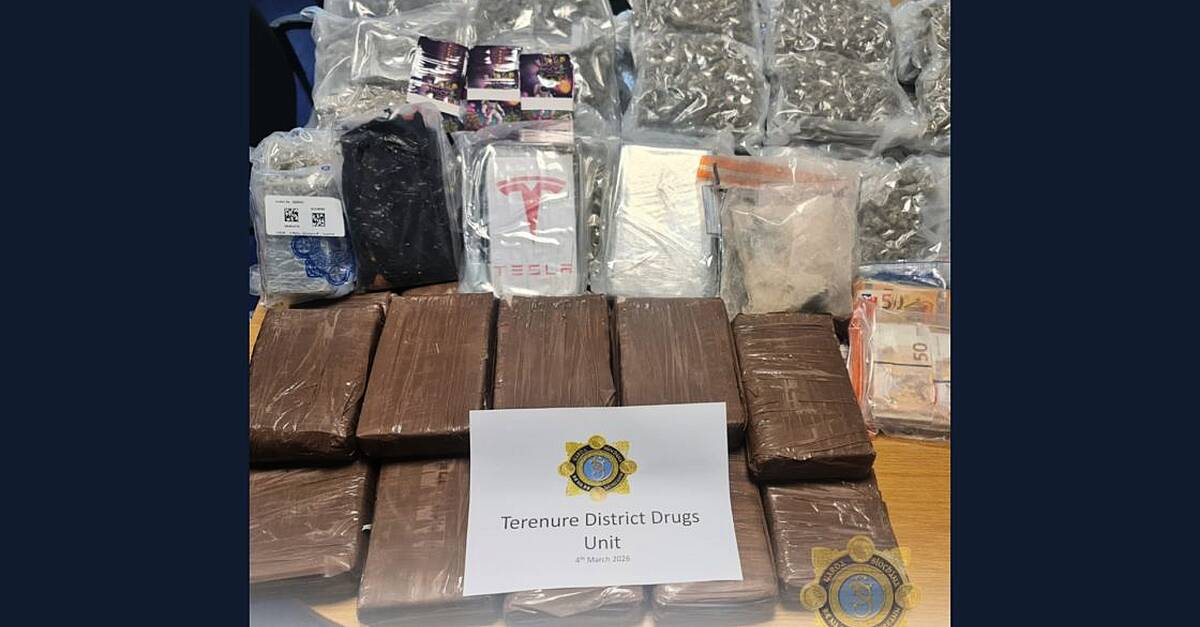 Over €1.6 million worth of drugs seized over two days in three counties