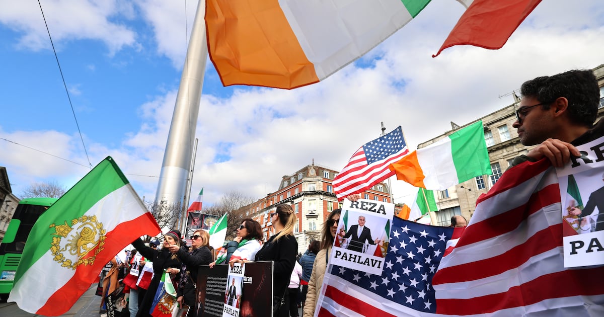 More than 100 people attend Dublin event celebrating death of Iran’s Ayatollah Ali Khamenei