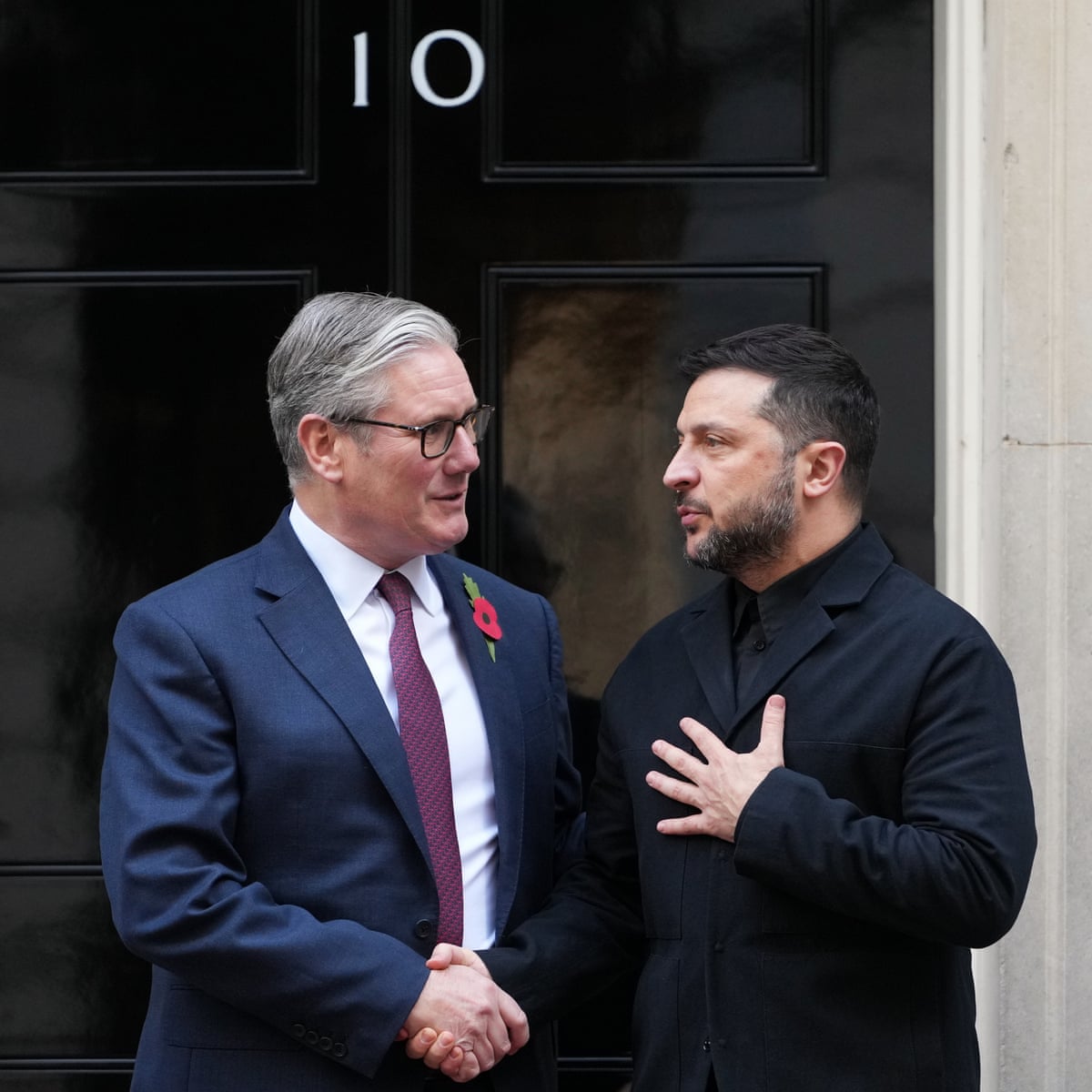 Iran war cannot be ’windfall’ for Putin, says Starmer, as Zelenskyy arrives in UK