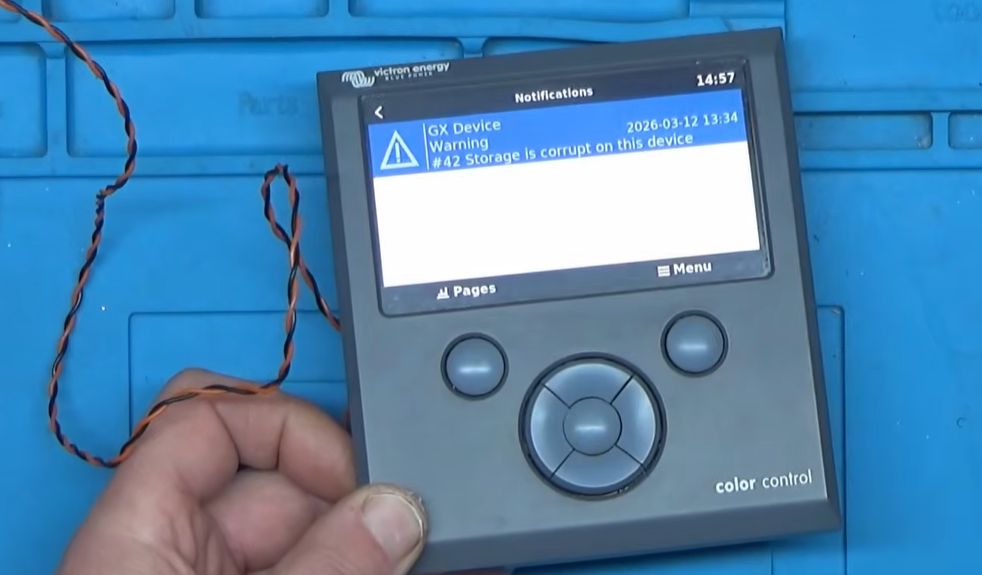 User Repair of a Not User-Repairable Victron CCGX Issue