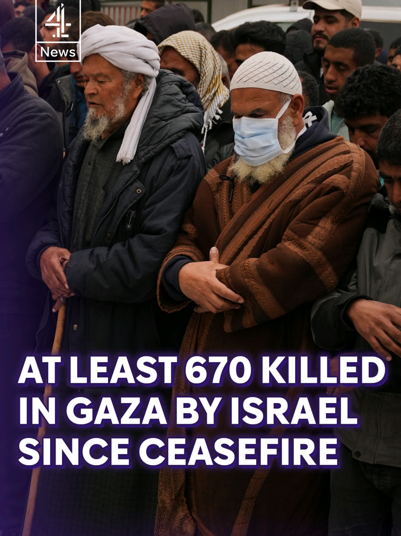 At least 670 people have died in the Gaza Strip since a ceasefire was declared in October, Israeli troops continue to occupy around half of the territory and bombings have continued. Among the latest strikes, a drone attack on a family home in central Gaza - which left a mother, father and child dead, and three other children orphans. #Gaza #Palestine #Israel #MiddleEast #C4News