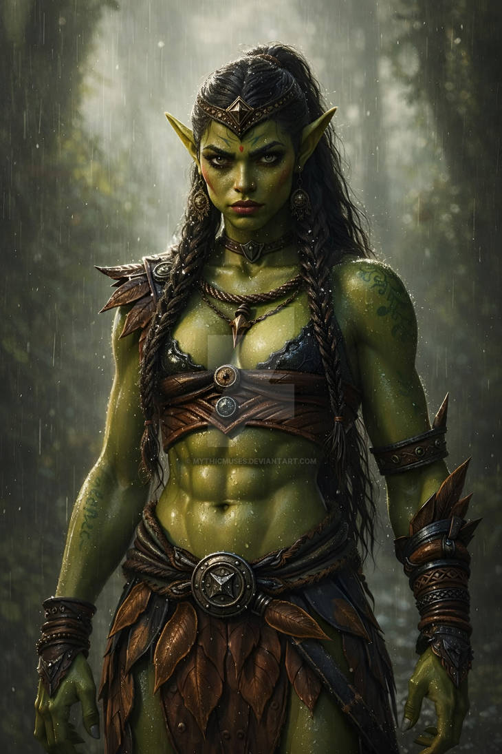 Silent Huntress of the Shadowed Grove by MythicMuses on DeviantArt