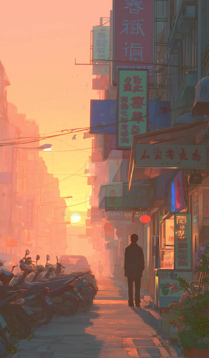 Golden Street Walk by radstream on DeviantArt