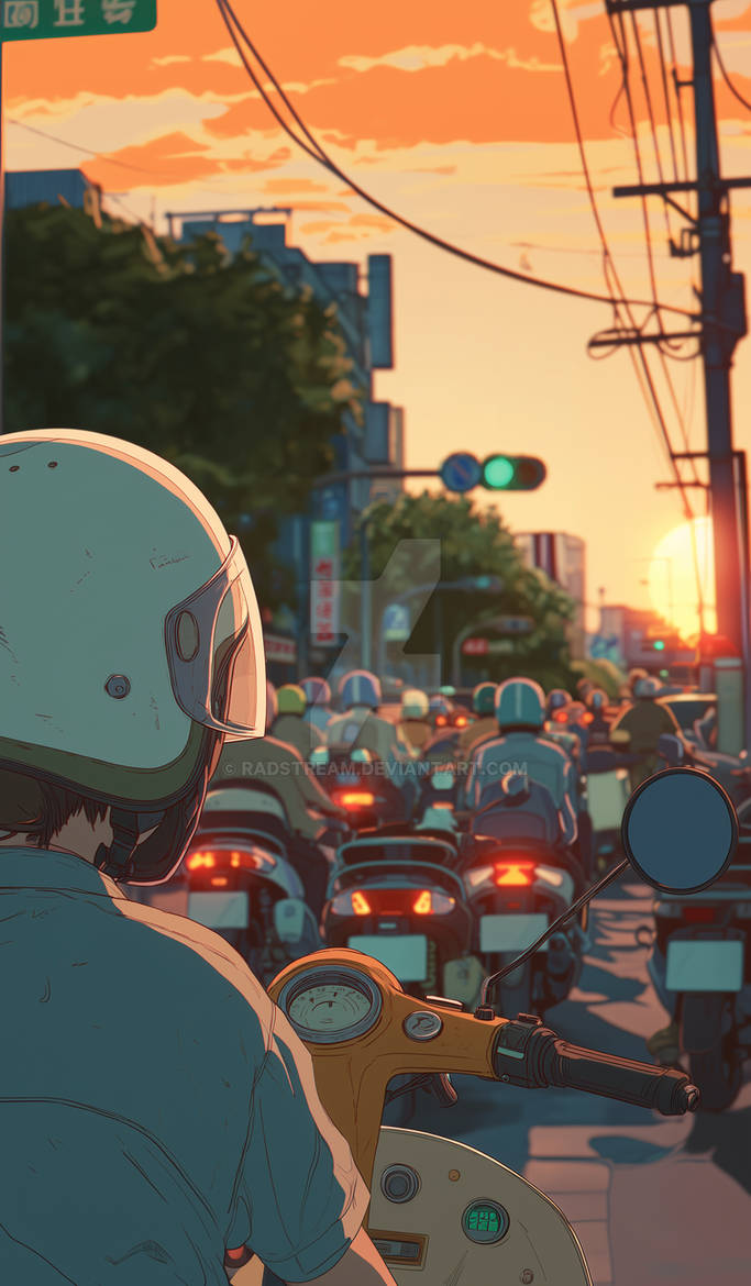 Sunset Traffic Flow by radstream on DeviantArt