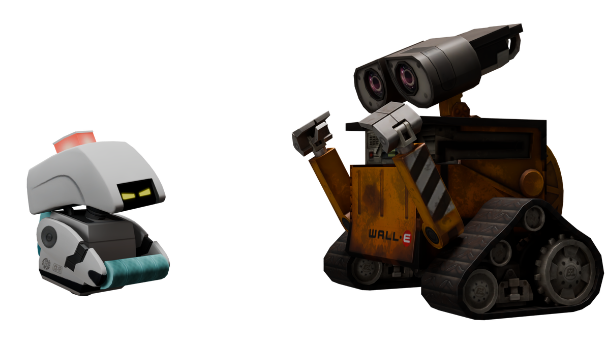 (Blender) Wall-e and M-O by HGBDWolfShattered05 on DeviantArt