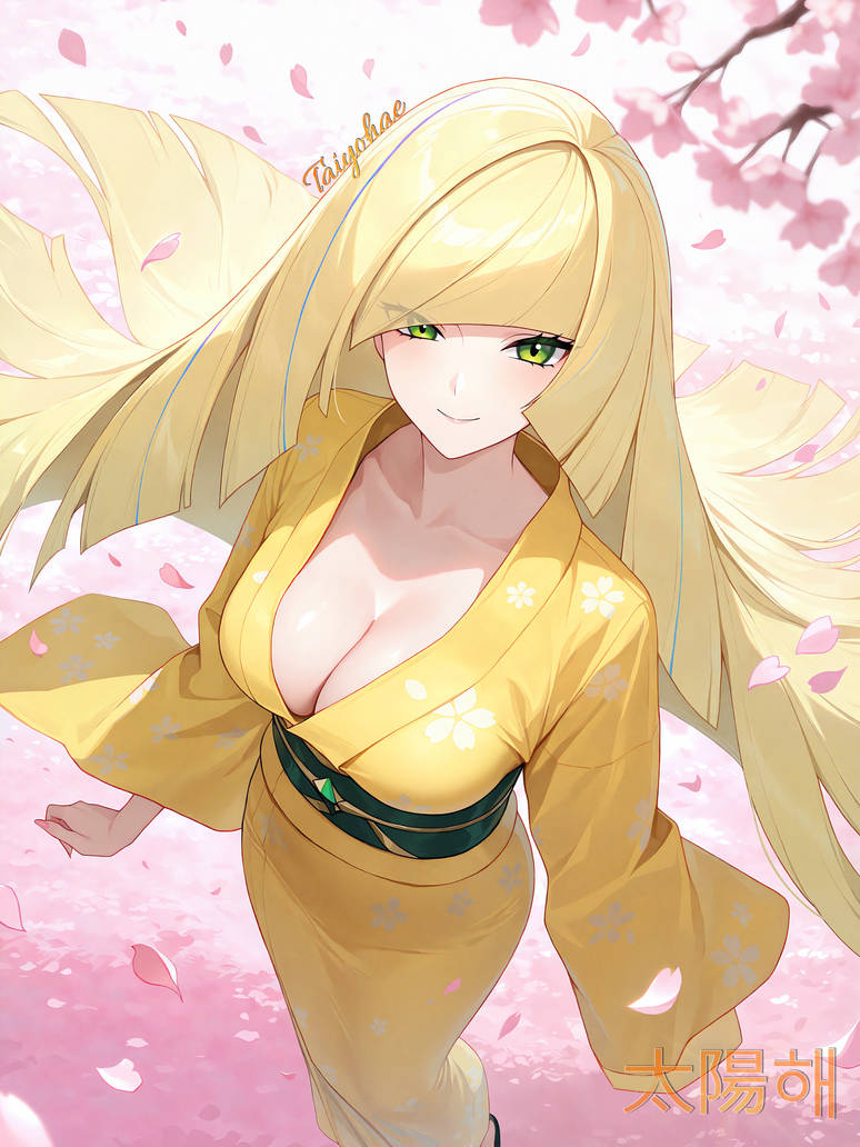 Cherry Blossom Season With Lusamine
