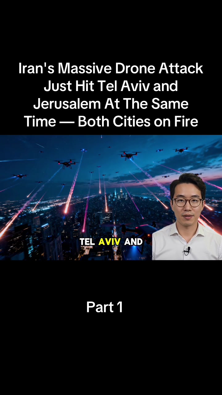 Iran's Massive Drone Attack Just Hit Tel Aviv and Jerusalem At The Same Time — Both Cities on Fire