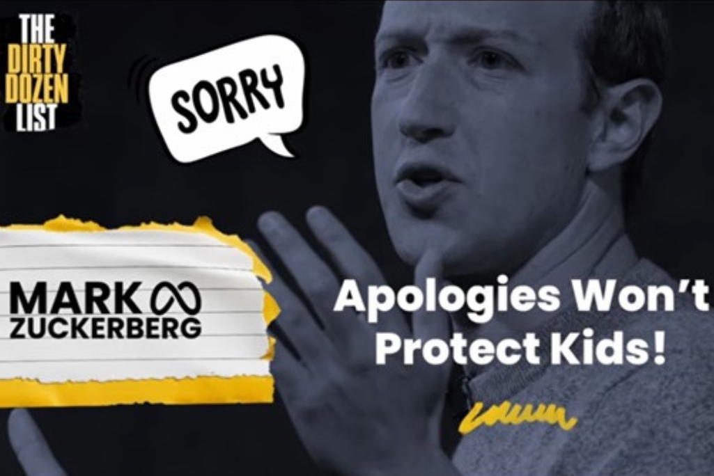 Watchdog group names Zuckerberg to 2026 list of top sex exploitation enablers