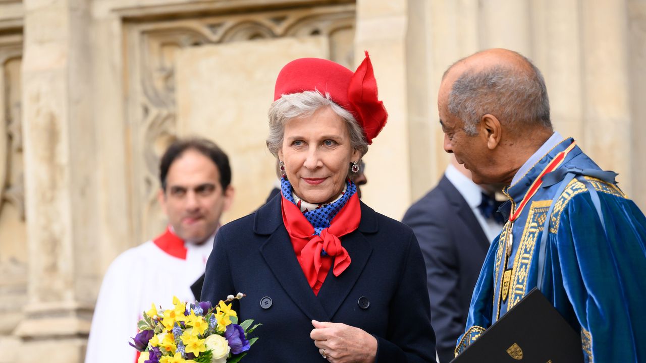 Dutiful Duchess of Gloucester forgoes Easter holidays to visit Surrey hospital