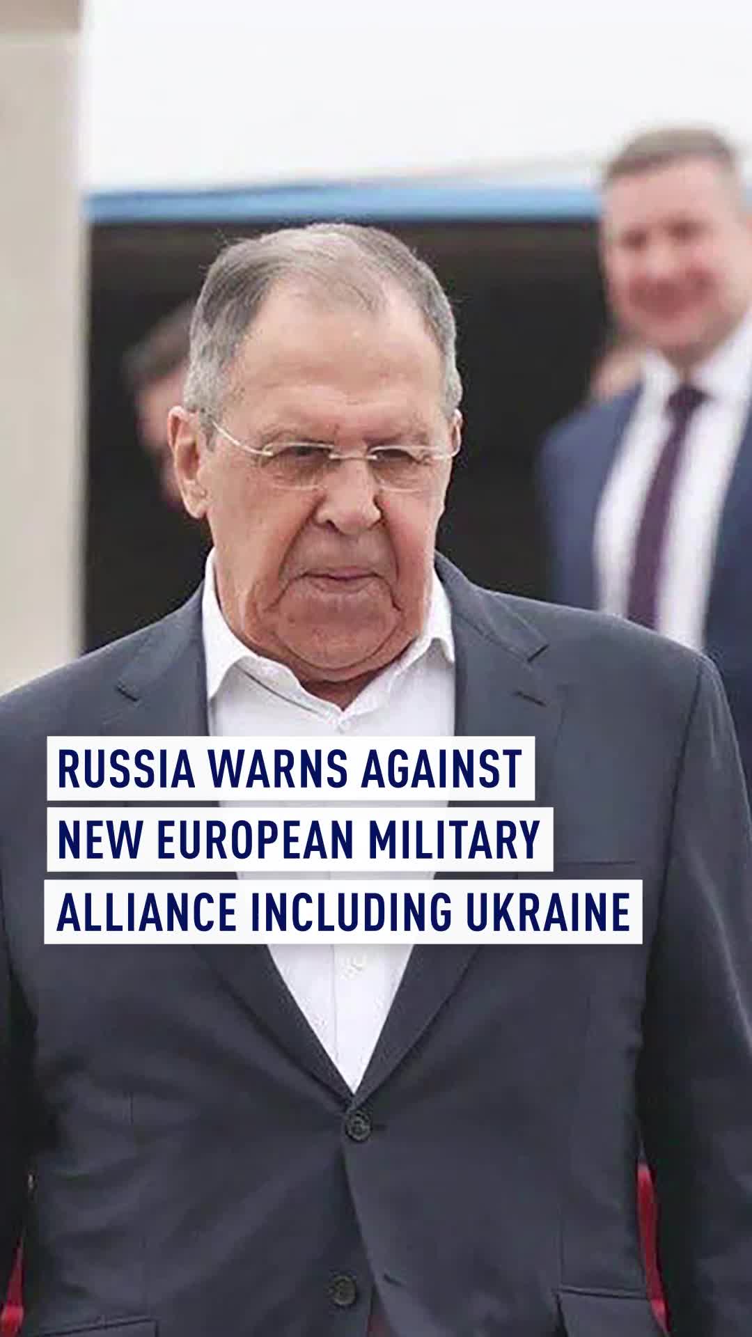 Russian Foreign Minister Sergei Lavrov said on Wednesday that the idea of a new military alliance in Europe including Ukraine is aimed at deterring Russia while giving the US more freedom to focus their efforts on China. #russia #lavrov #china #ukraine #war