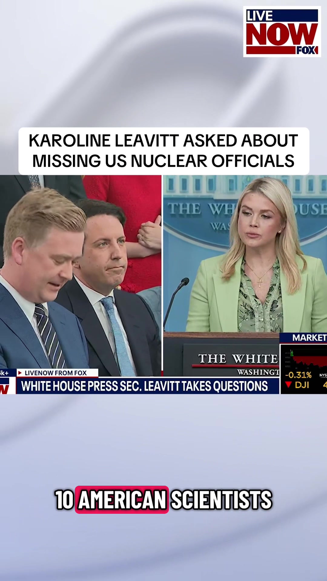 During a White House press briefing Wednesday, Karoline Leavitt was asked about reports that 10 people with access to top U.S. nuclear research have gone missing or died under suspicious circumstances in recent years. #news