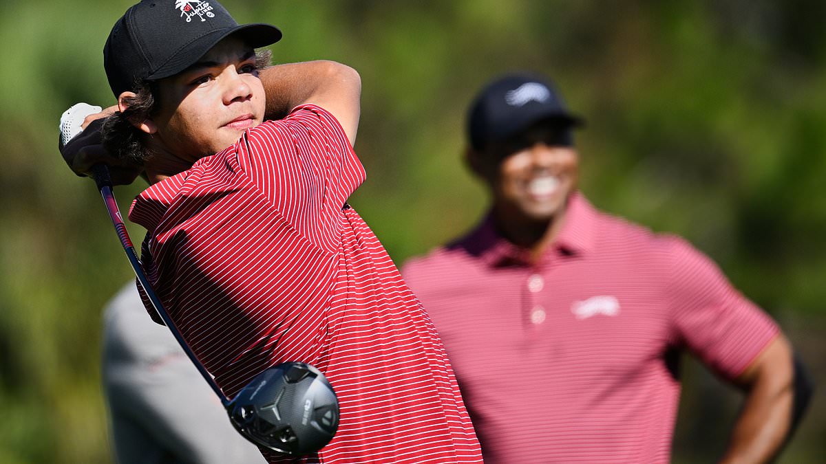 Charlie Woods endures nightmare return to golf after father Tiger's DUI arrest