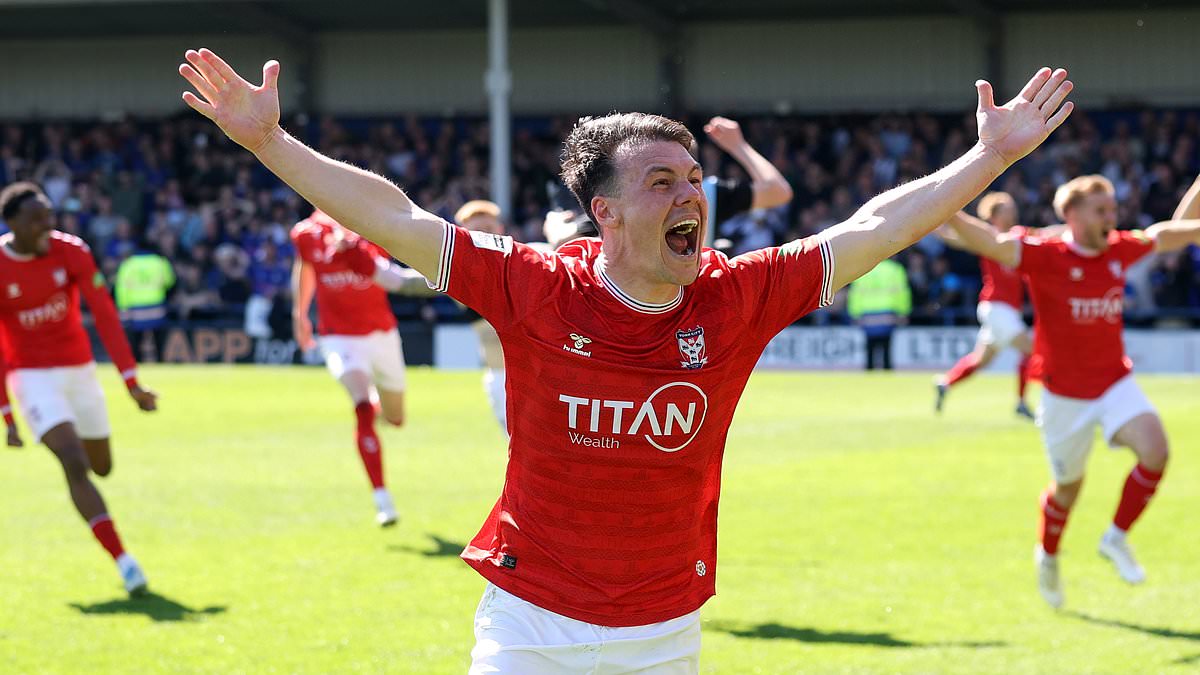 The most dramatic promotion ever! York City back in the EFL after 103rd-minute equaliser... breaking the hearts of Rochdale - who thought their goal had won it just moments before and celebrated with a pitch invasion