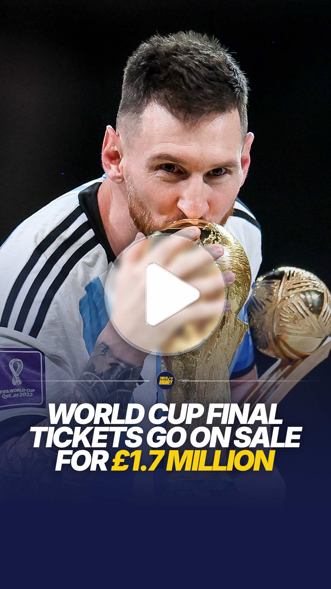 World Cup final tickets have gone on sale for a staggering $2.3 million each - around £1.7 million - on FIFA’s resale marketplace. Four premium seats for the 2026 final at MetLife Stadium were listed at just under $2.3m apiece, meaning buying all four would cost more than £6.8 million. The eye-watering price is for resale tickets, not standard face-value seats, but it has sparked debate over how expensive major sporting events have become. FIFA also takes a 15% fee from both buyer and seller, meaning it could make hundreds of thousands from a single sale. #ThisIsMoney #Money #News