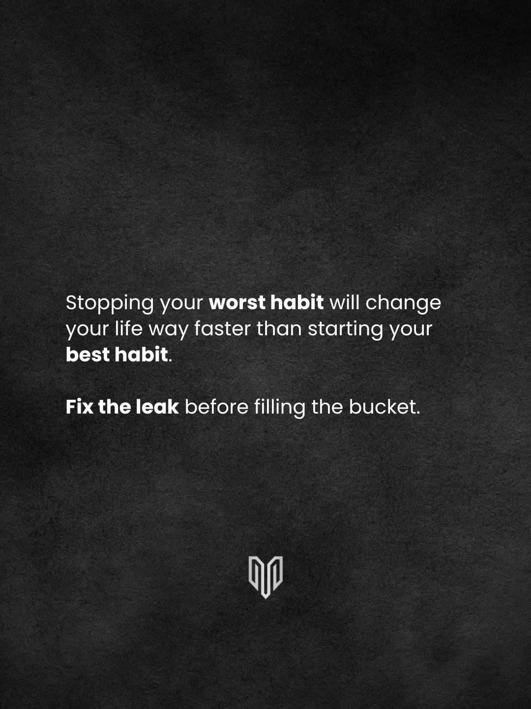 Stop ruining your own progress.