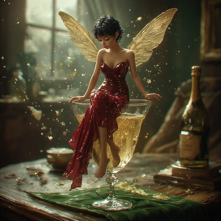 Fairy on the Glass by PrincessLavendel on DeviantArt