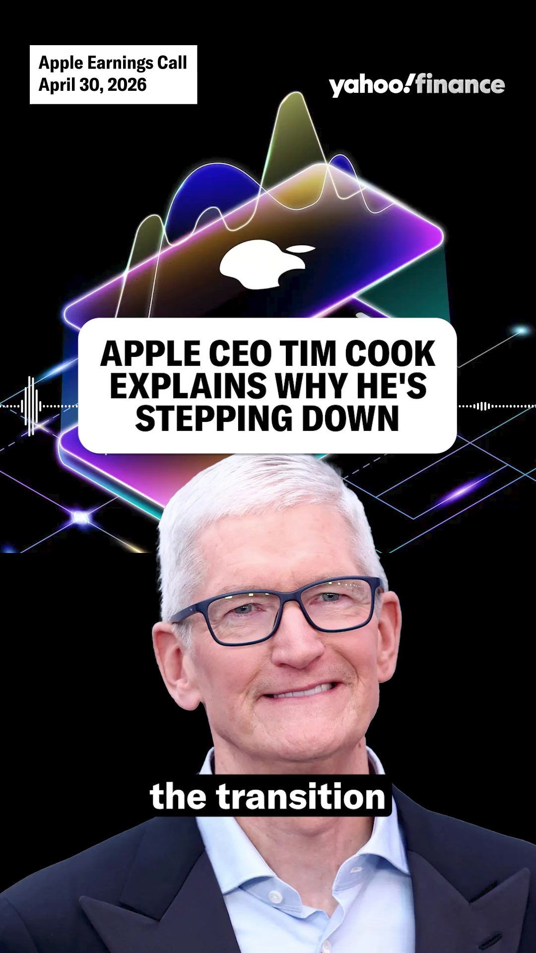 Apple CEO Tim Cook explains why he's stepping down.