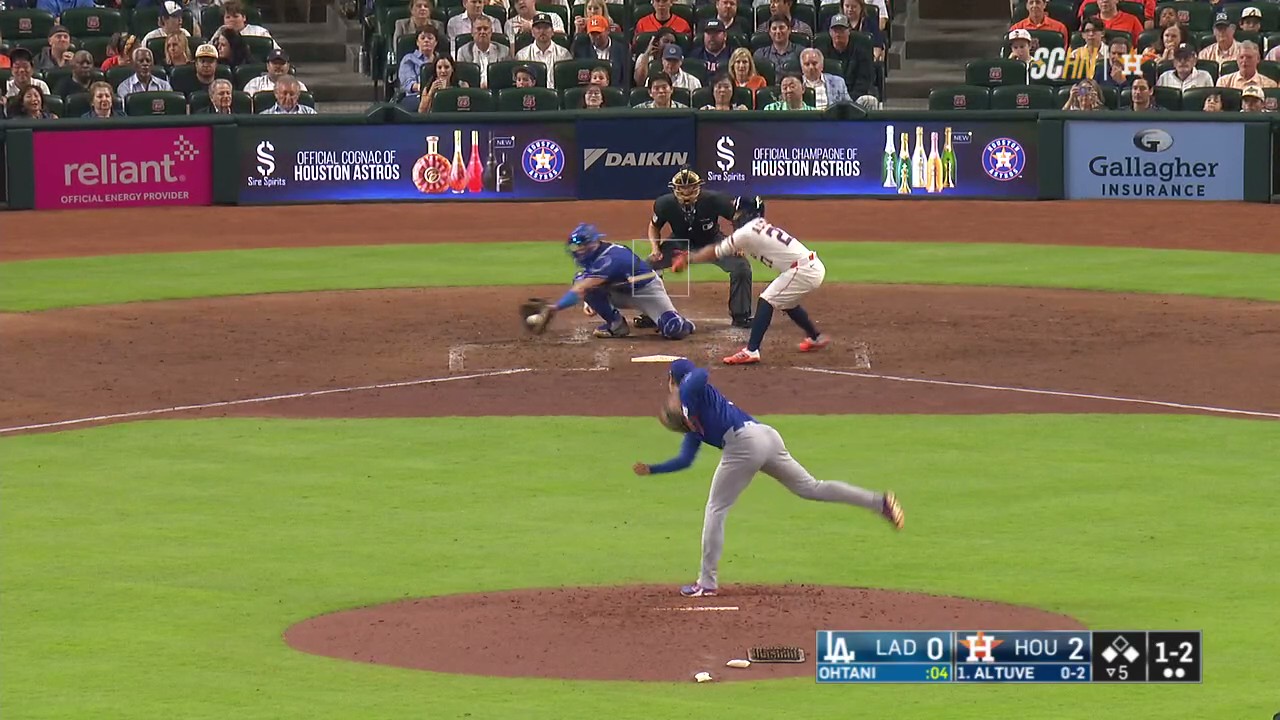 José Altuve Takes Mighty Rip At Pitch That Would Have Knocked A Lefty Batter’s Shoes Off