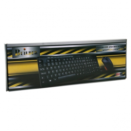 Builder keyboard Wired Kit (Multimedia Keyboard & Optical Mouse) USB - PC Builder
